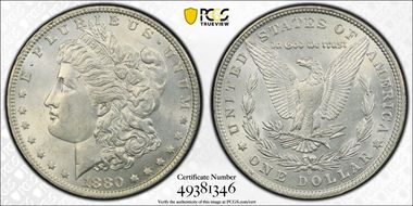 1880-O $1 MS62