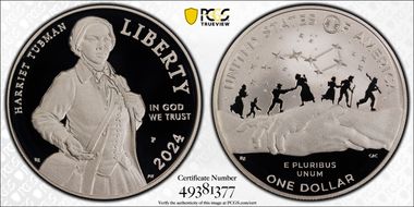 2024-P $1 Harriet Tubman PR70DCAM