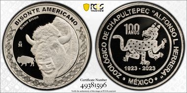 2023-Mo Medal Chapultepec Zoo Ag Bisonte Americano SP70