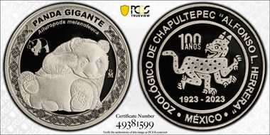 2023-Mo Medal Chapultepec Zoo Ag Panda Gigante SP69