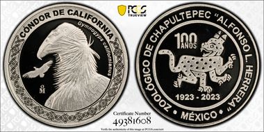 2023-Mo Medal Chapultepec Zoo Ag Condor de California SP69