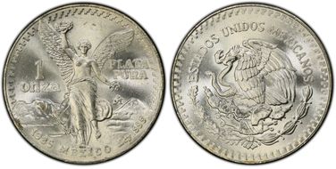 1985-Mo Onza Libertad Ag MS67