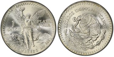 1985-Mo Onza Libertad Ag MS68