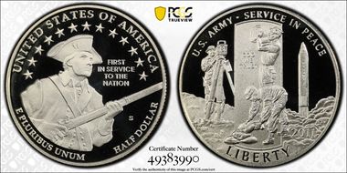 2011-S 50C United States Army PR69DCAM