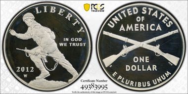 2012-W $1 Infantry MS68
