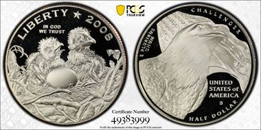 2008-S 50C Bald Eagle PR70DCAM