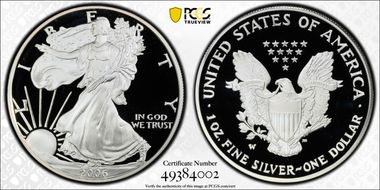 2006-W $1 Silver Eagle PR70DCAM
