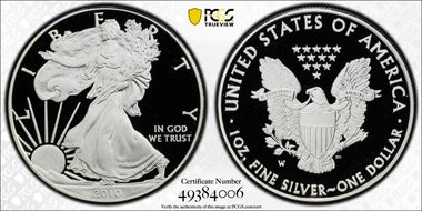 2010-W $1 Silver Eagle PR70DCAM