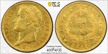 1811-A 20 Fr Gad-1025 F-516 XF45