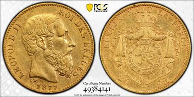 1877 20 Fr AU50