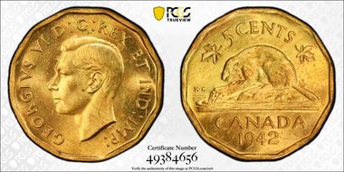 1942 5C Tombac MS64