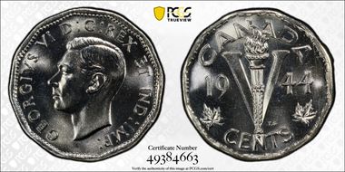 1944 5C Steel MS66