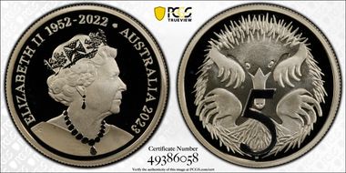 2023 5C Queen Elizabeth II Memorial Silver PR69DCAM