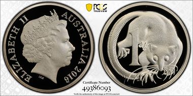 2016 1C Silver PR70DCAM