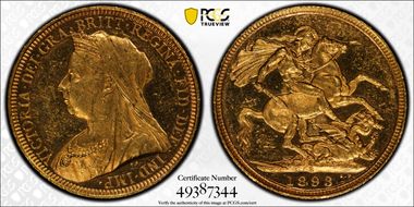 1893-S Sov S-3877 Old Head MS61PL