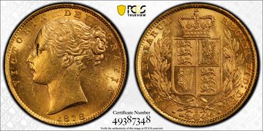 1878-S Sov S-3855 Shield MS62