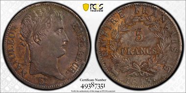 1813-B 5 Fr Gad-584 F-307 MS62