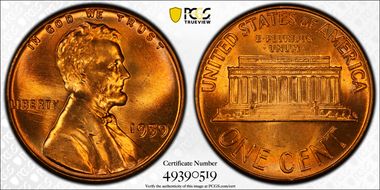 1959 1C DDO FS-101 MS66RD