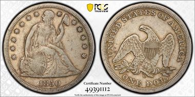 1850-O $1 F15