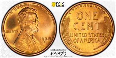 1938-D 1C MS67RD