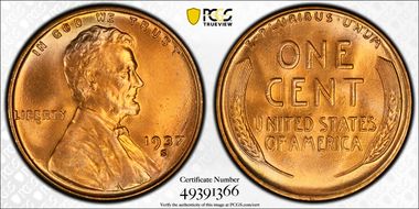 1937-S 1C MS66RD