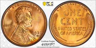1937-S 1C MS66RD