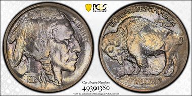 1913-S 5C Type 1 MS65