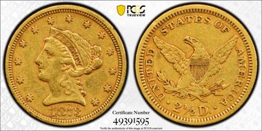 1873 $2.50 Closed 3 XF40