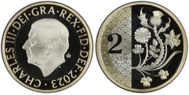 2023 £2 National Flowers Ag PR69DCAM