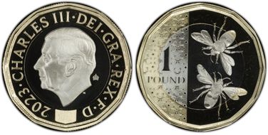 2023 £1 Bees PR69DCAM