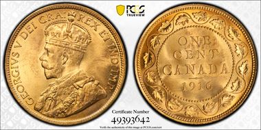 1916 1C MS65RD