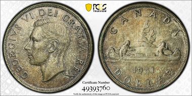 1951 S$1 Arnprior MS62