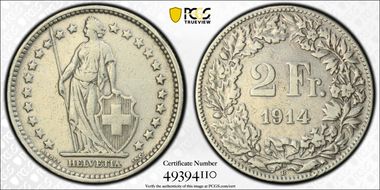 1914 B 2 Fr VF25