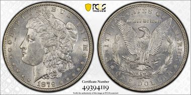 1879-O $1 AU58