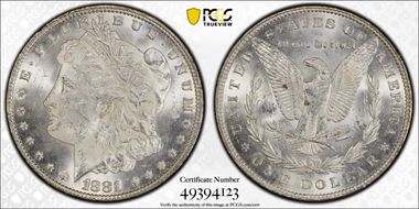 1881 $1 MS63