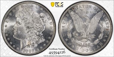 1882 $1 MS64