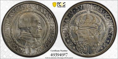 1921-W 2 Kr 400th Ann. Political Lib. MS66