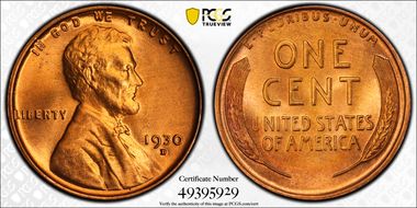 1930-D 1C MS67RD