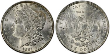 1881 $1 MS62