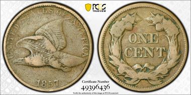 1857 1C Flying Eagle F15