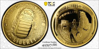 2019-W $5 Apollo 11 50th Anniversary PR70DCAM