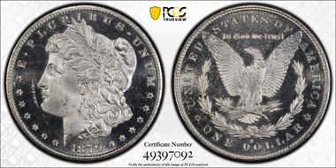 1879-S $1 MS64+ DMPL