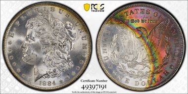 1884-O $1 MS64+