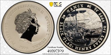 2023-P $1 The Fancy - Black Flag First Strike MS69