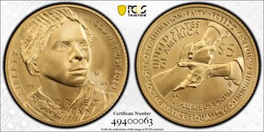 2024-W $5 Harriet Tubman First Strike MS70