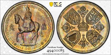 1953 Crown S-4136 Coronation MS65