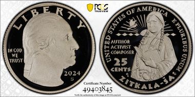 2024-S 25C Zitkala-Ša First Strike PR69DCAM