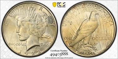 1928-S $1 AU55