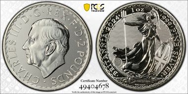 2024 £2 Britannia Ag MS66