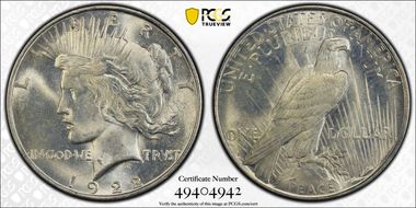 1922-D $1 MS65